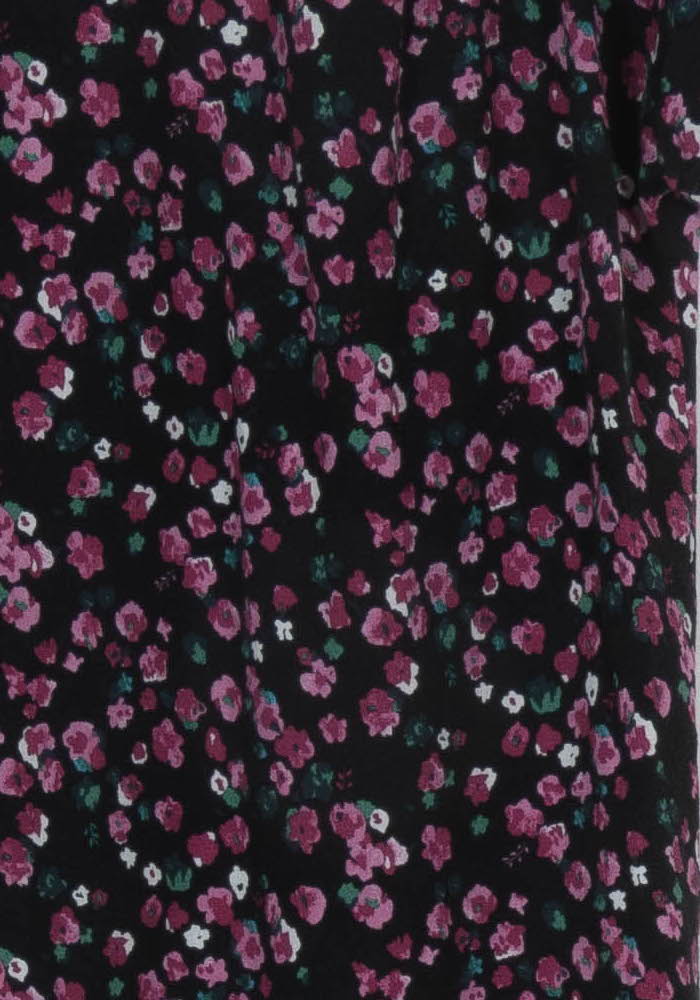 Blouse Noire et Rose - Taille S/36 de la marque La Fée Maraboutée | PARAD117981 - Vendu par Paradigme - Image 3