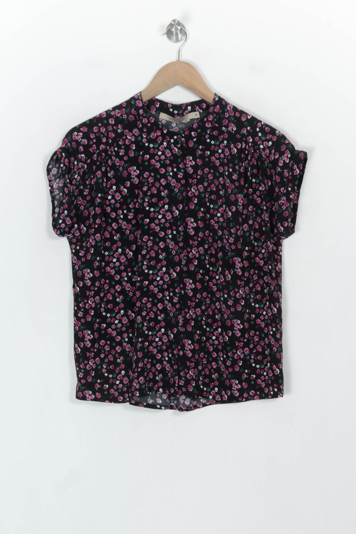Blouse Noire et Rose - Taille S/36 de la marque La Fée Maraboutée | PARAD117981 - Vendu par Paradigme - Image 2