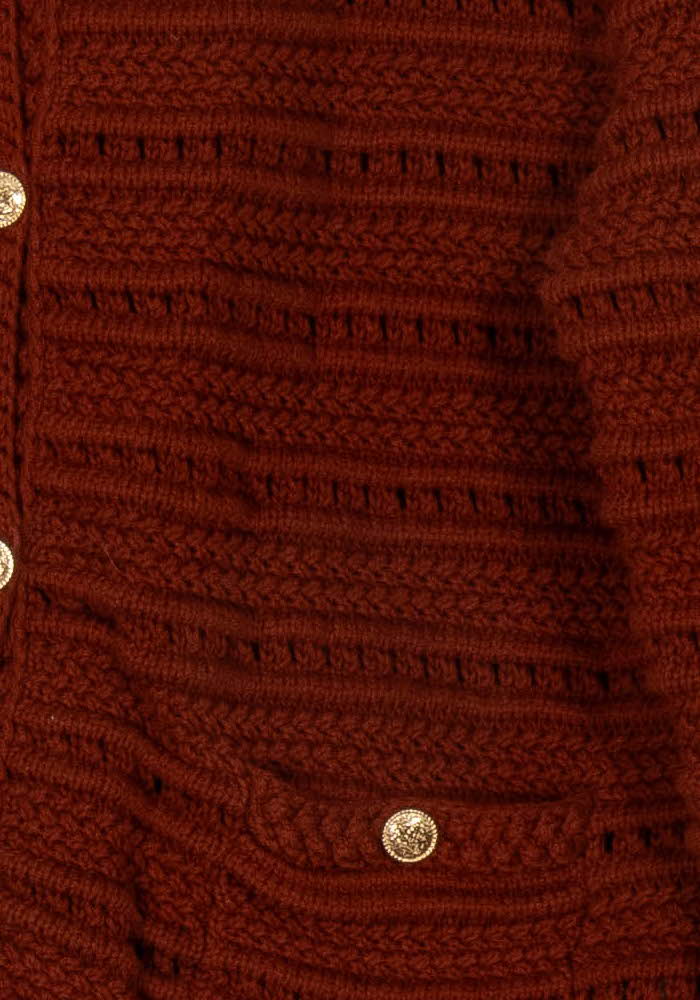 Gilet Bordeaux - Taille L/40 de la marque Petite Mendigote | PARAD117984 - Vendu par Paradigme - Image 3