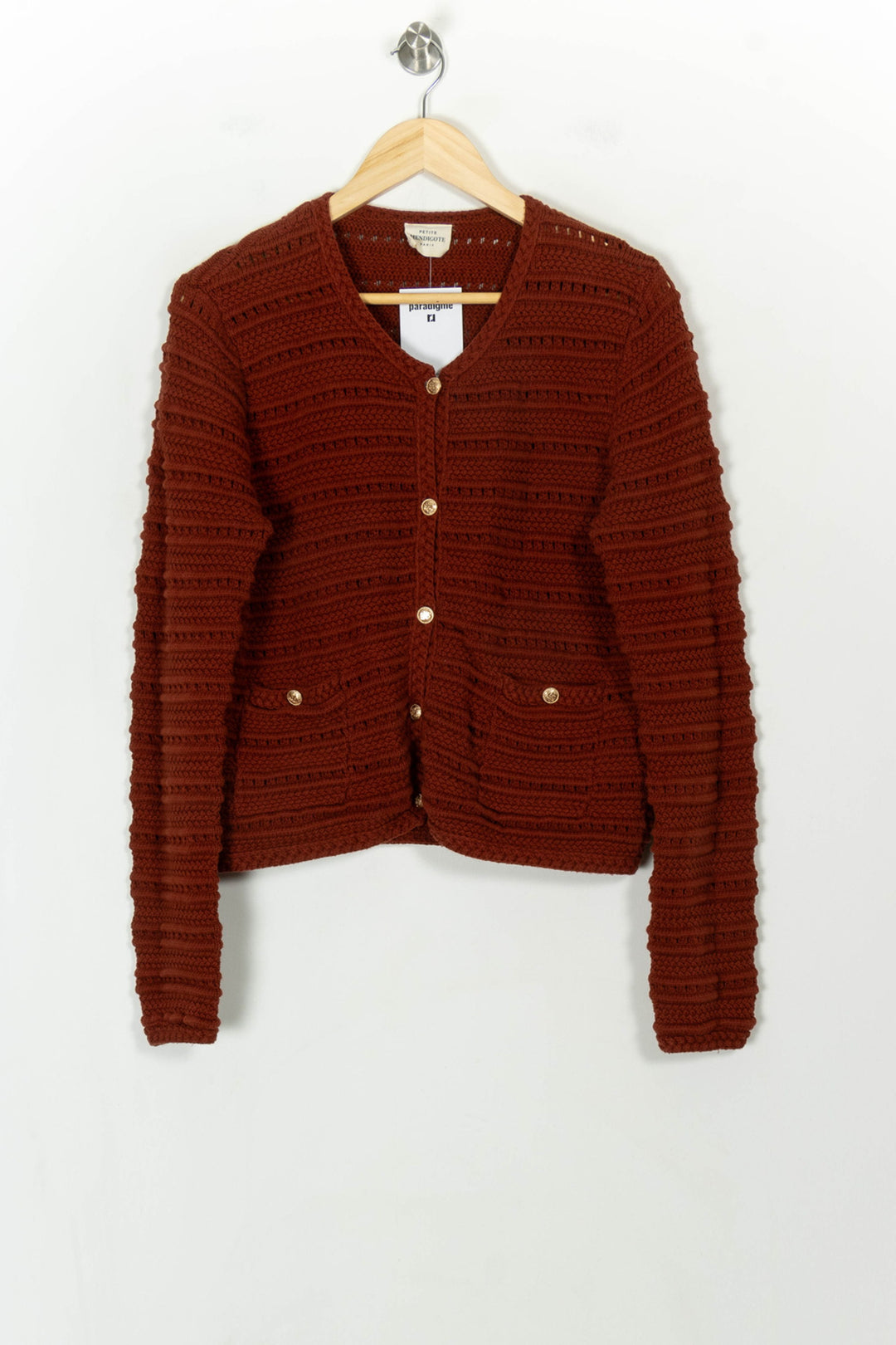 Gilet Bordeaux - Taille L/40 de la marque Petite Mendigote | PARAD117984 - Vendu par Paradigme - Image 2