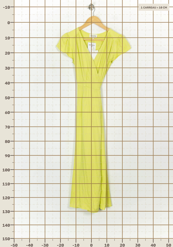 Robe Longue Jaune - Taille XS/34 de la marque Grace &amp; Mila | PARAD117985 - Vendu par Paradigme - Image 4
