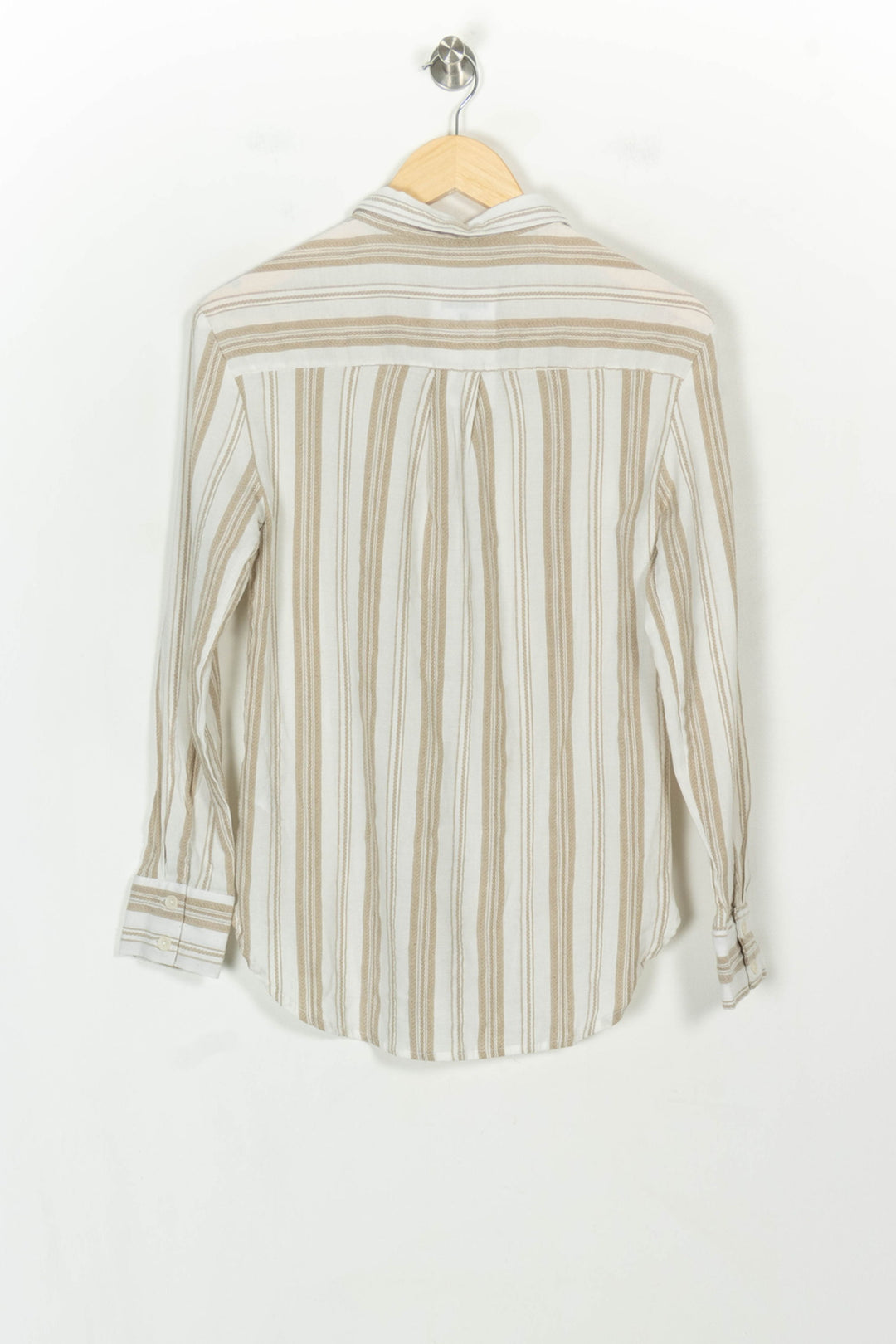 Chemise Rayée Beige et Blanche - Taille XS/34 de la marque Karl Marc John | PARAD117987 - Vendu par Paradigme - Image 5