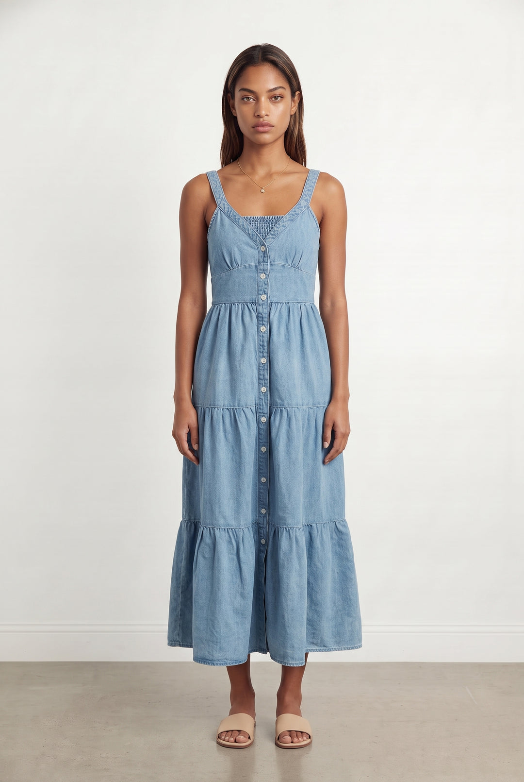 Robe Longue Bleue - Taille XS/34 de la marque Levi&