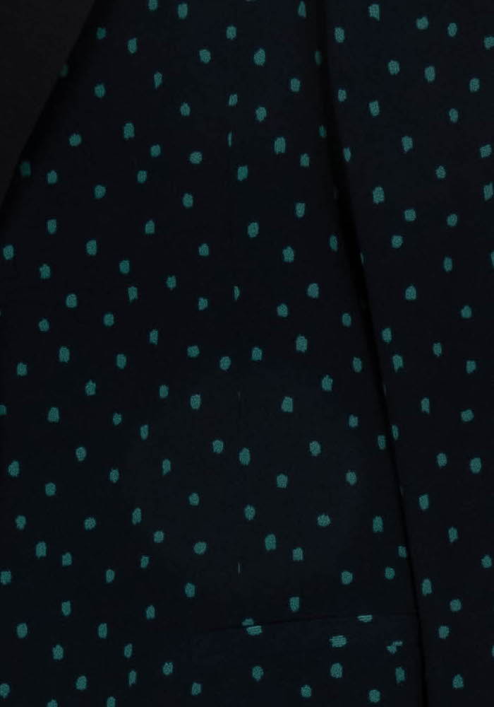 Blazer Bleu à Pois Verts - Taille S/36 de la marque IKKS | PARAD117990 - Vendu par Paradigme - Image 3