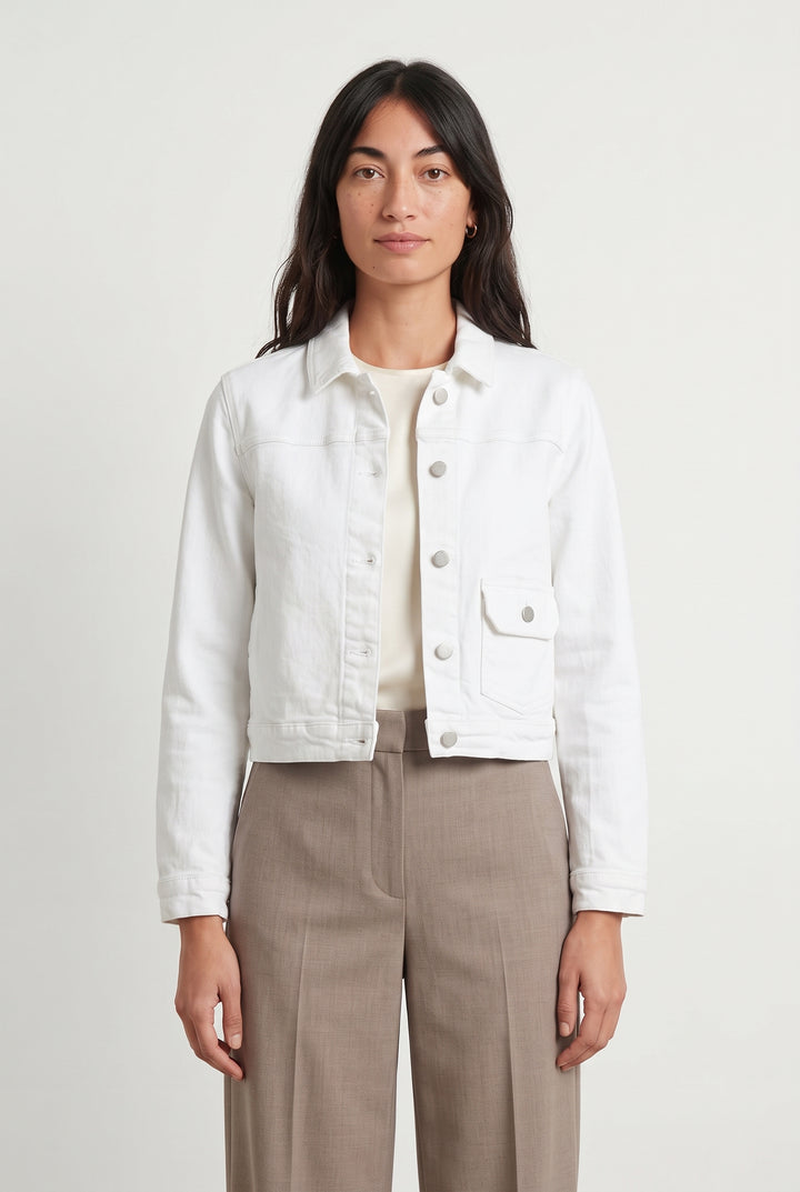 Veste en Jean Blanche - Taille S/36 de la marque Comptoir des Cotonniers | PARAD117992 - Vendu par Paradigme - Image 1