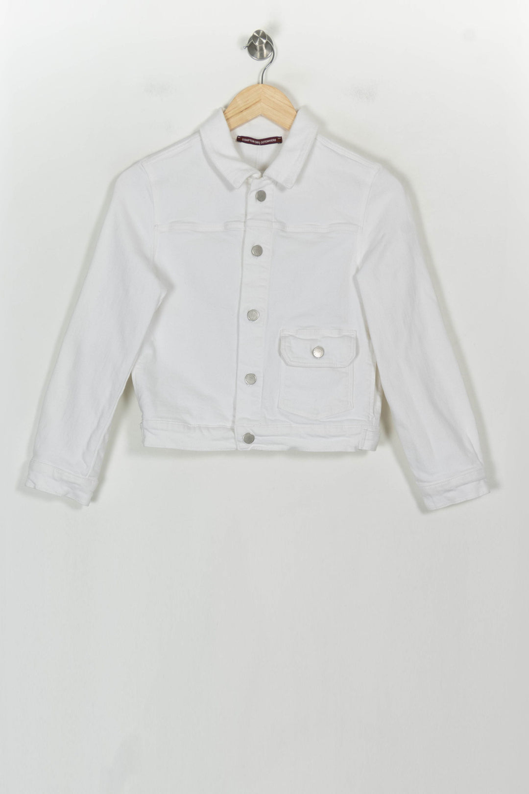 Veste en Jean Blanche - Taille S/36 de la marque Comptoir des Cotonniers | PARAD117992 - Vendu par Paradigme - Image 2