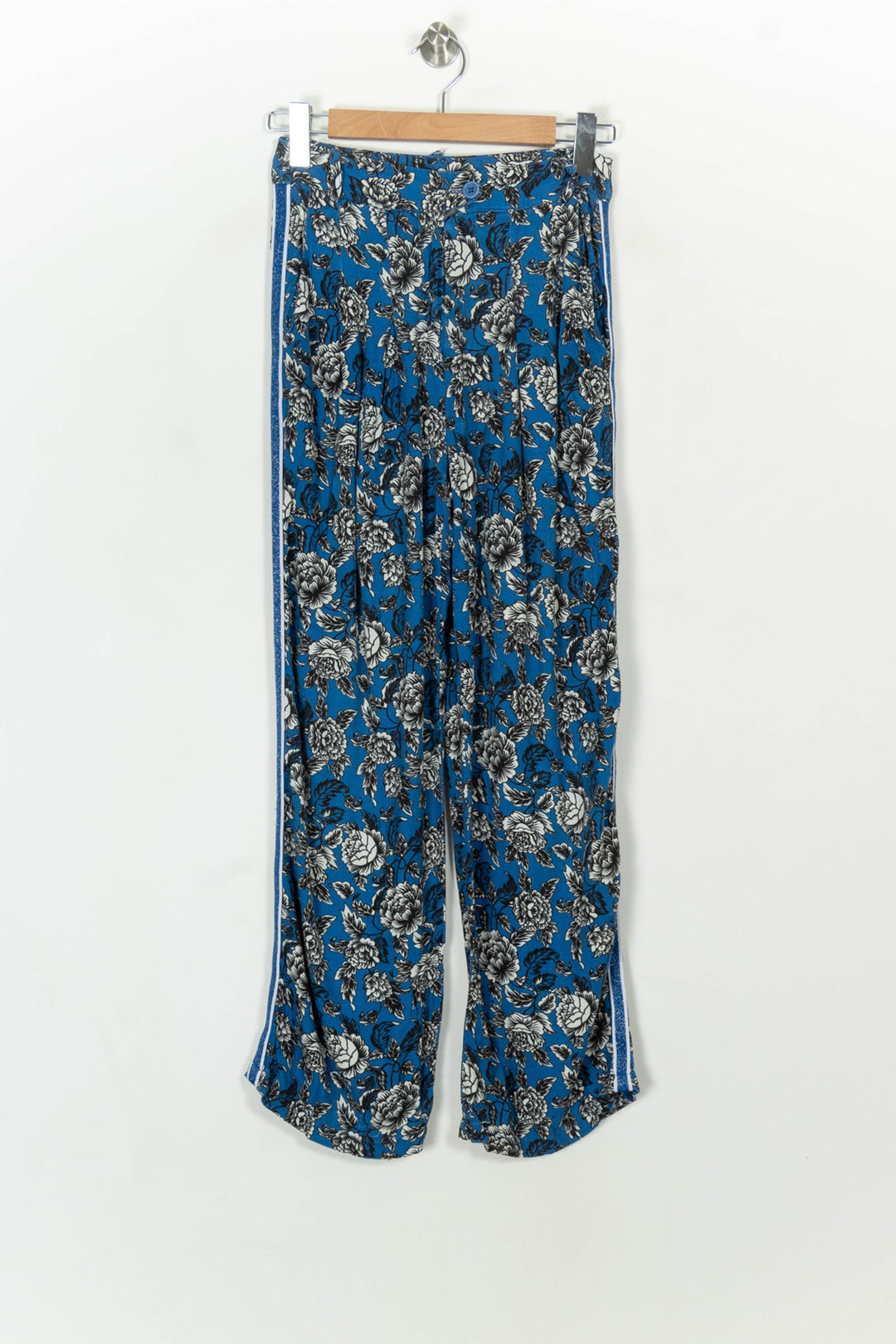 Pantalon Large Bleu et Noir - Taille S/36 de la marque Imprevu | PARAD117994 - Vendu par Paradigme - Image 2