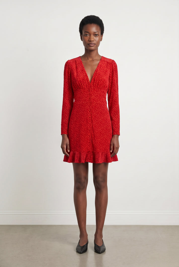 Robe Courte Rouge - Taille S/36