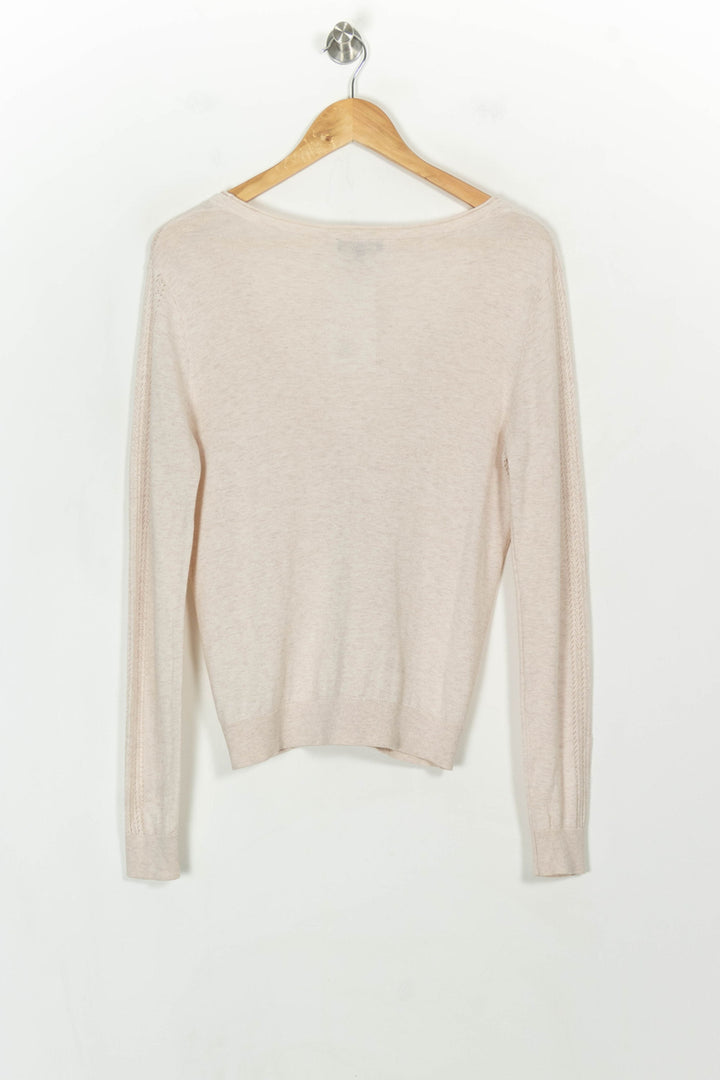 Cardigan Beige - Taille XS/34 de la marque Caroll | PARAD118136 - Vendu par Paradigme - Image 5