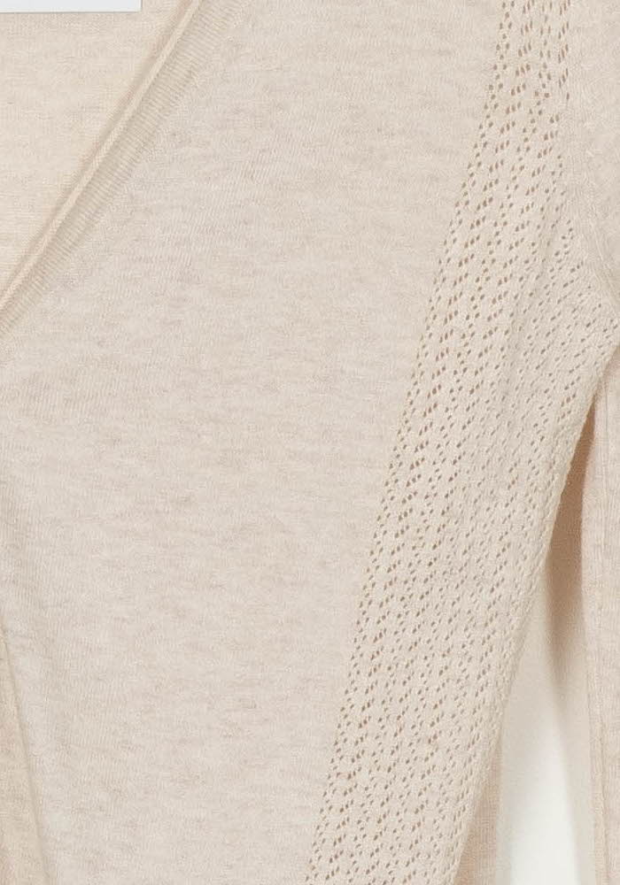 Cardigan Beige - Taille XS/34 de la marque Caroll | PARAD118136 - Vendu par Paradigme - Image 3