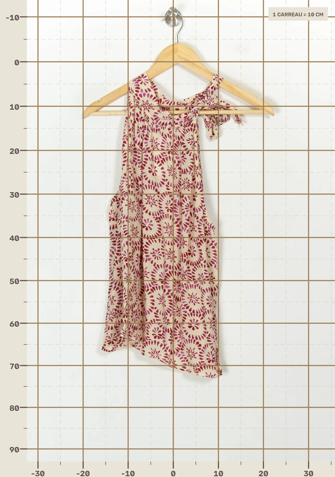 Débardeur Écru et Bordeaux - Taille M/38 de la marque ZAPA | PARAD118141 - Vendu par Paradigme - Image 4