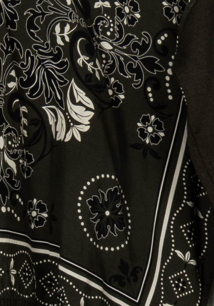 Pull Vert et Noir - Taille S/36 de la marque La Fée Maraboutée | PARAD118143 - Vendu par Paradigme - Image 3