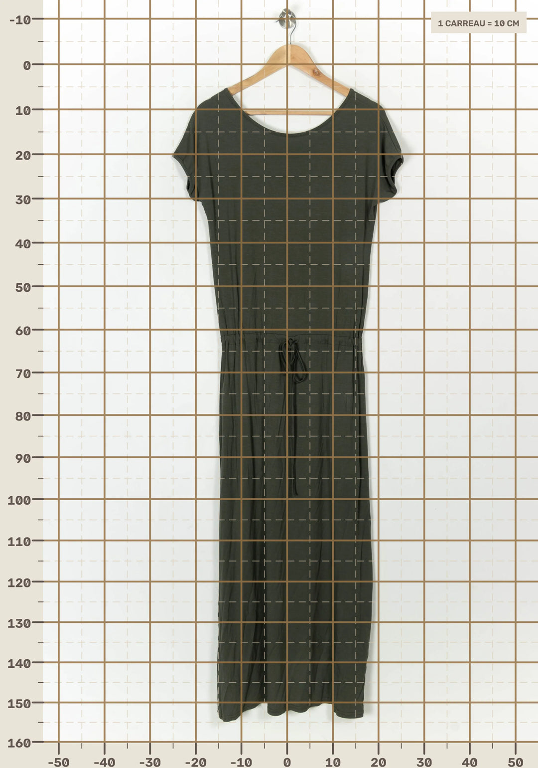 Robe Longue Verte - Taille XS/34 de la marque La Fée Maraboutée | PARAD118144 - Vendu par Paradigme - Image 4