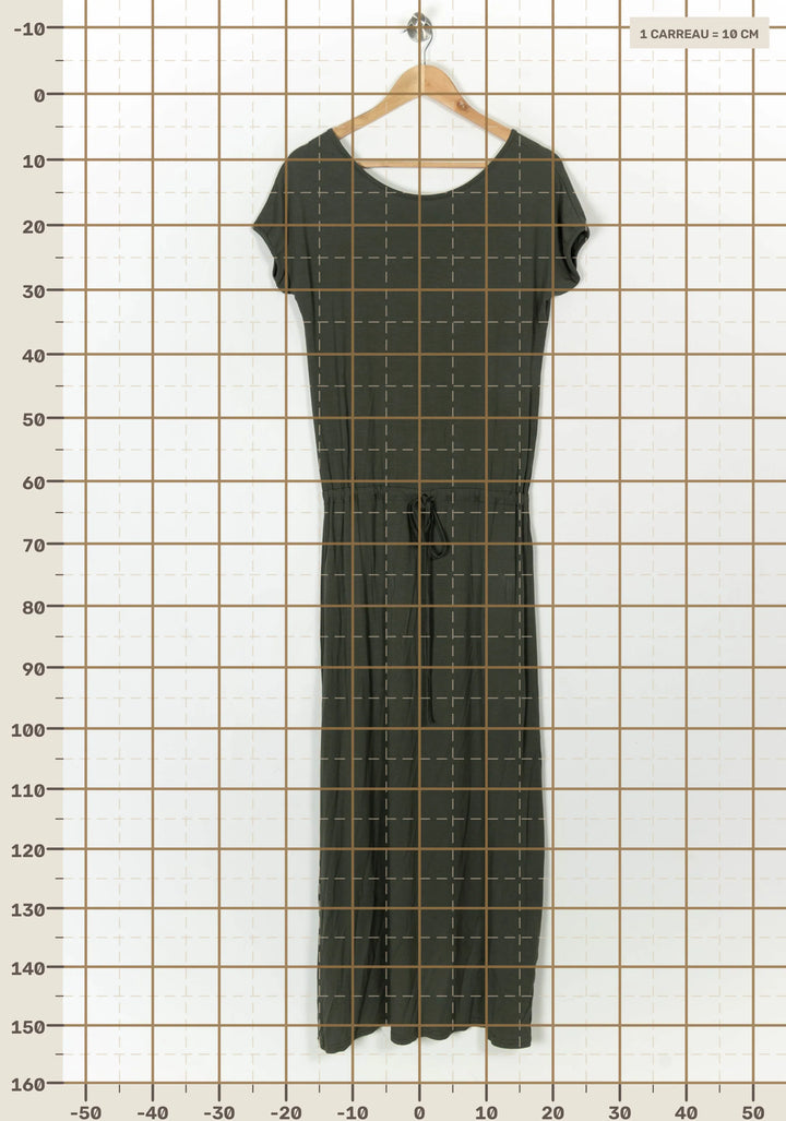 Robe Longue Verte - Taille XS/34 de la marque La Fée Maraboutée | PARAD118144 - Vendu par Paradigme - Image 4