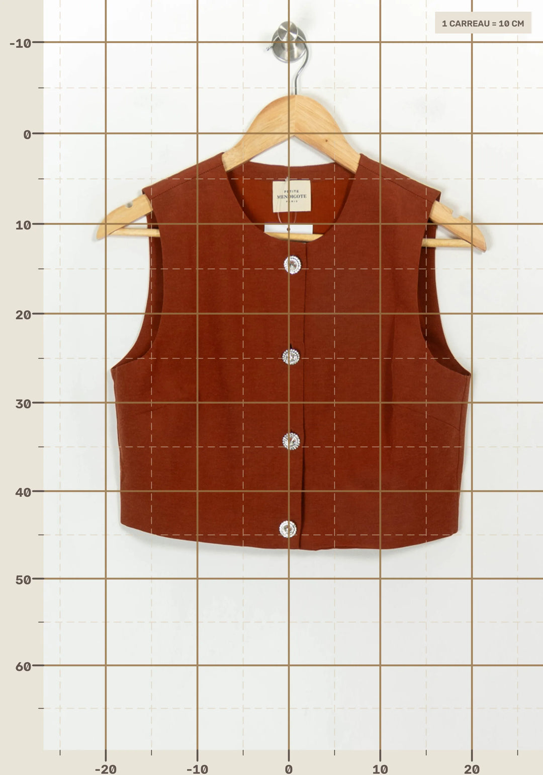Gilet Orange - Taille S/36 de la marque Petite Mendigote | PARAD118146 - Vendu par Paradigme - Image 4