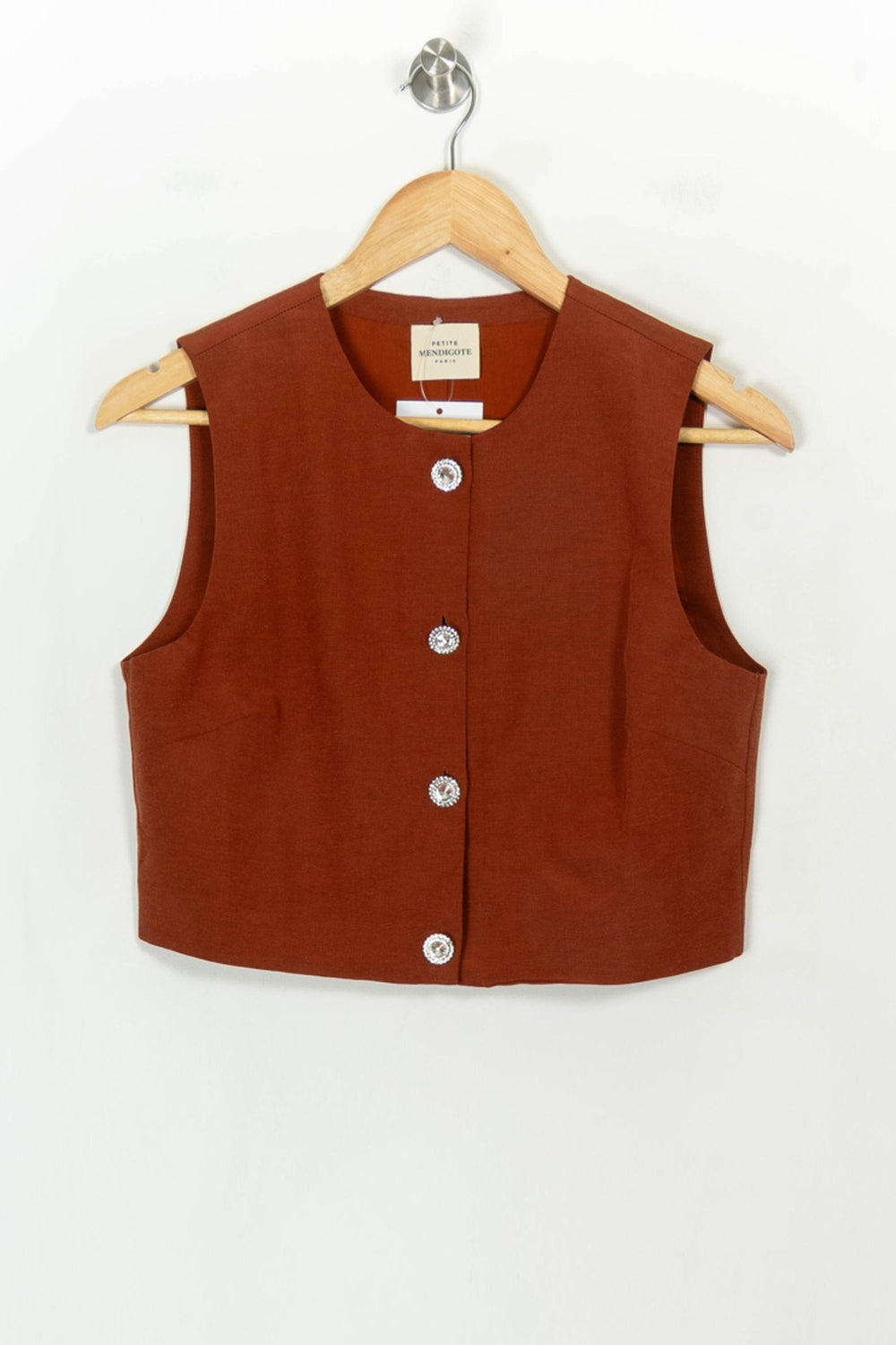 Gilet Orange - Taille S/36 de la marque Petite Mendigote | PARAD118146 - Vendu par Paradigme - Image 2