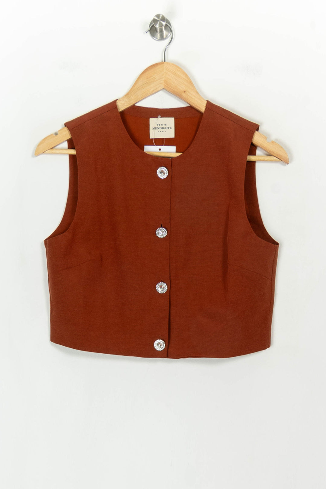 Gilet Orange - Taille S/36 de la marque Petite Mendigote | PARAD118146 - Vendu par Paradigme - Image 2