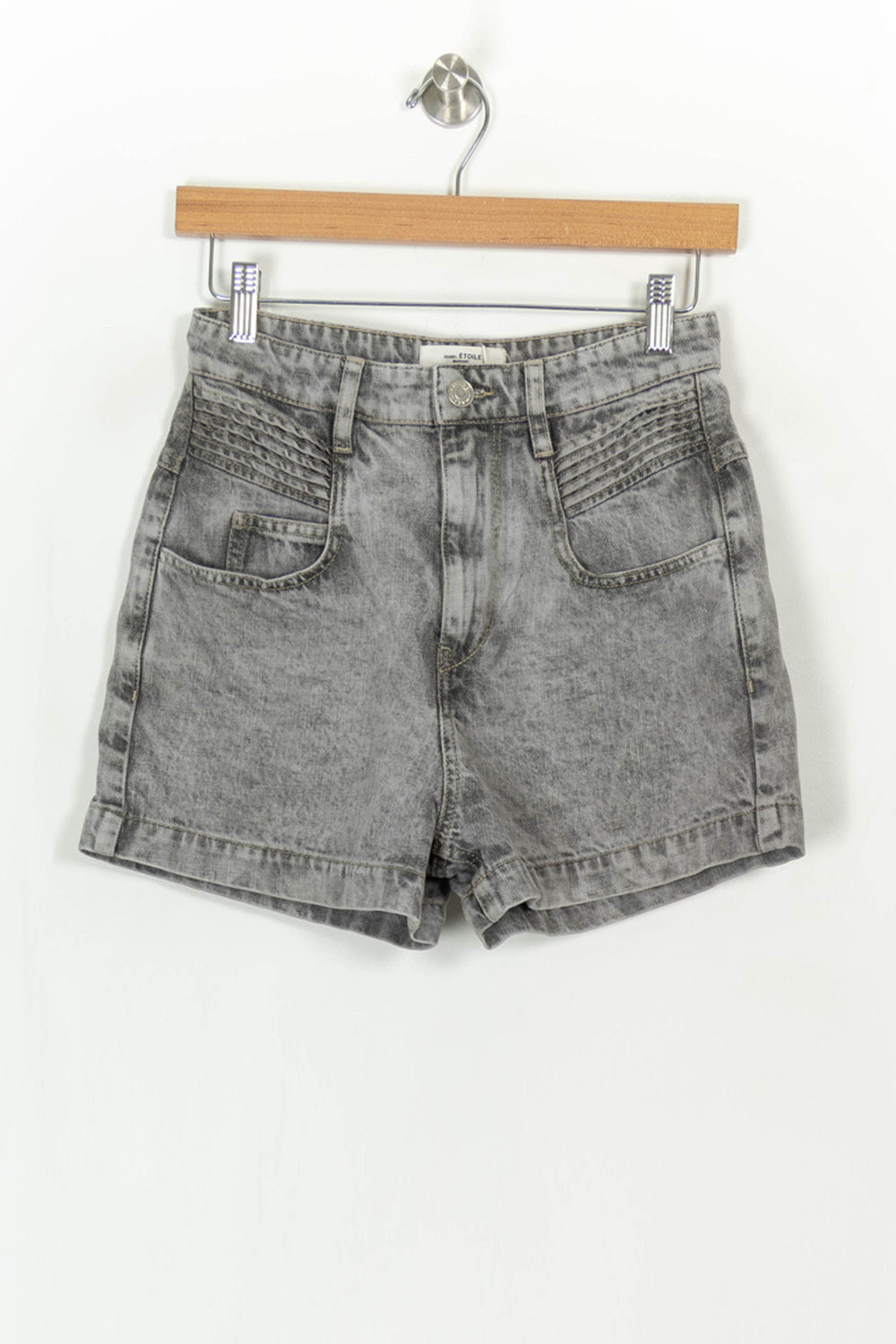 Short Gris - Taille S/36 de la marque Isabel Marant | PARAD118148 - Vendu par Paradigme - Image 2