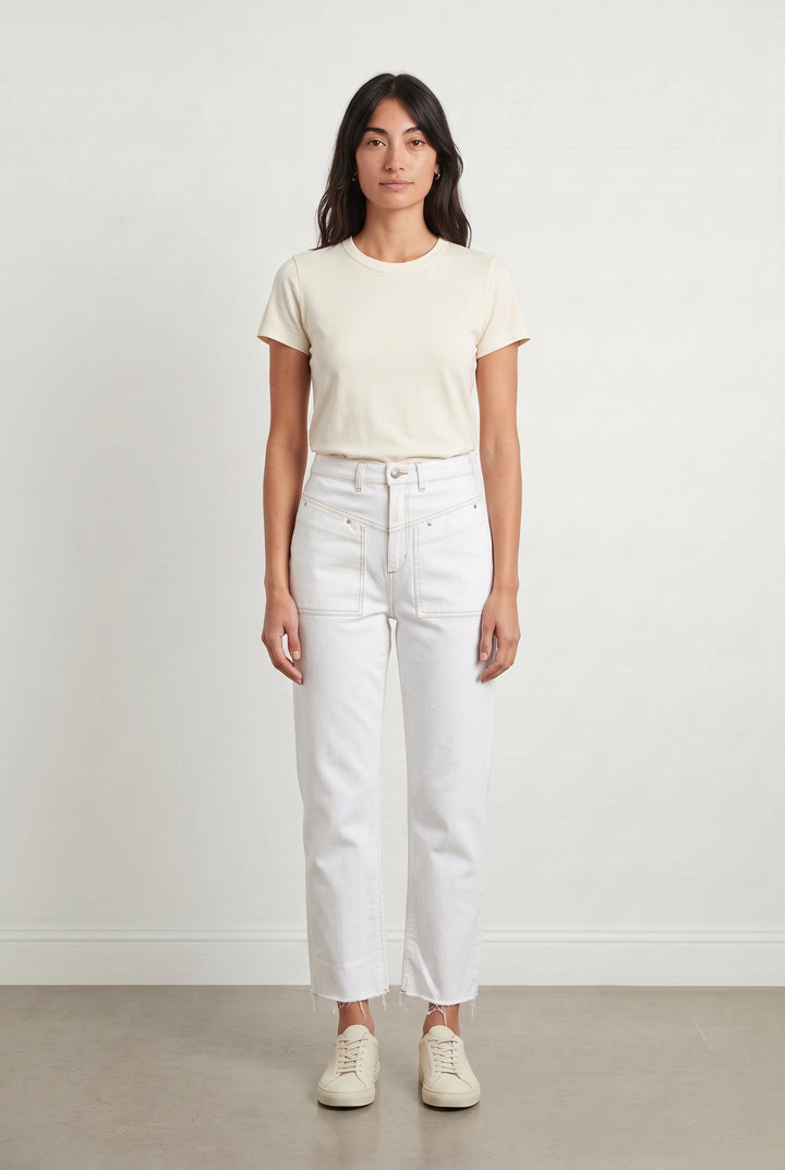 Jean Blanc - Taille XS/34 de la marque ba&amp;sh | PARAD118150 - Vendu par Paradigme - Image 1