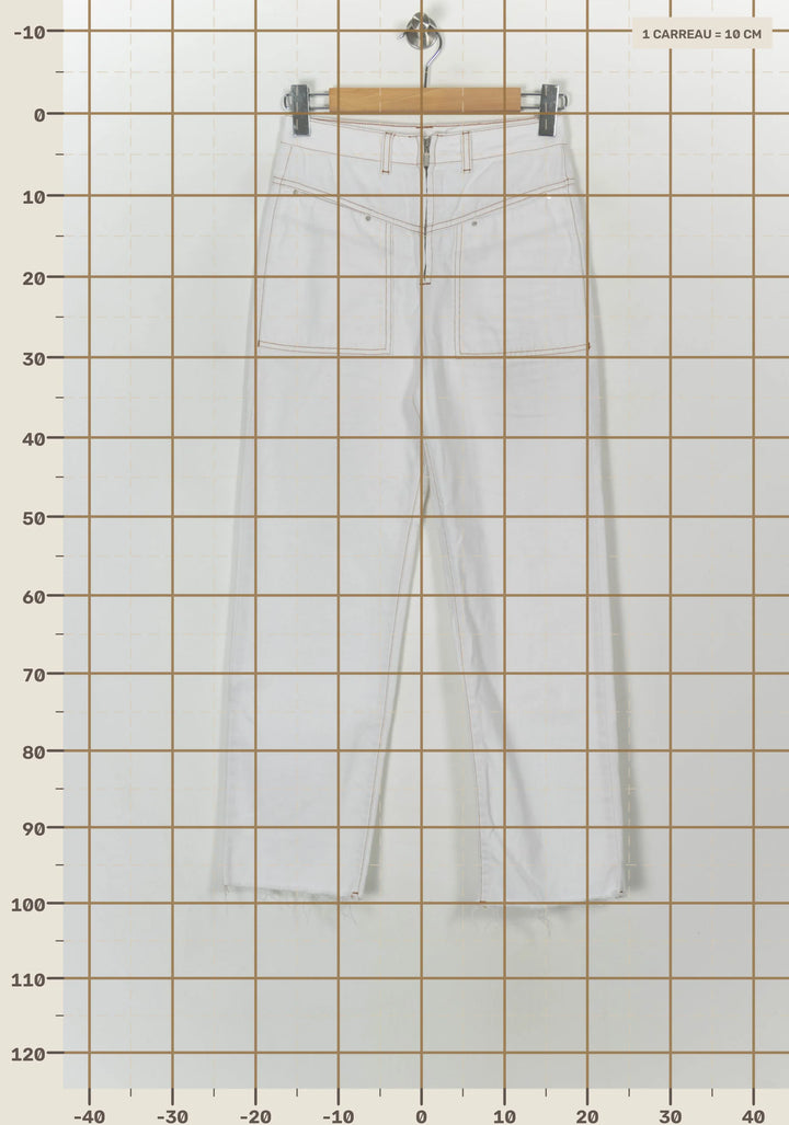 Jean Blanc - Taille XS/34 de la marque ba&amp;sh | PARAD118150 - Vendu par Paradigme - Image 4