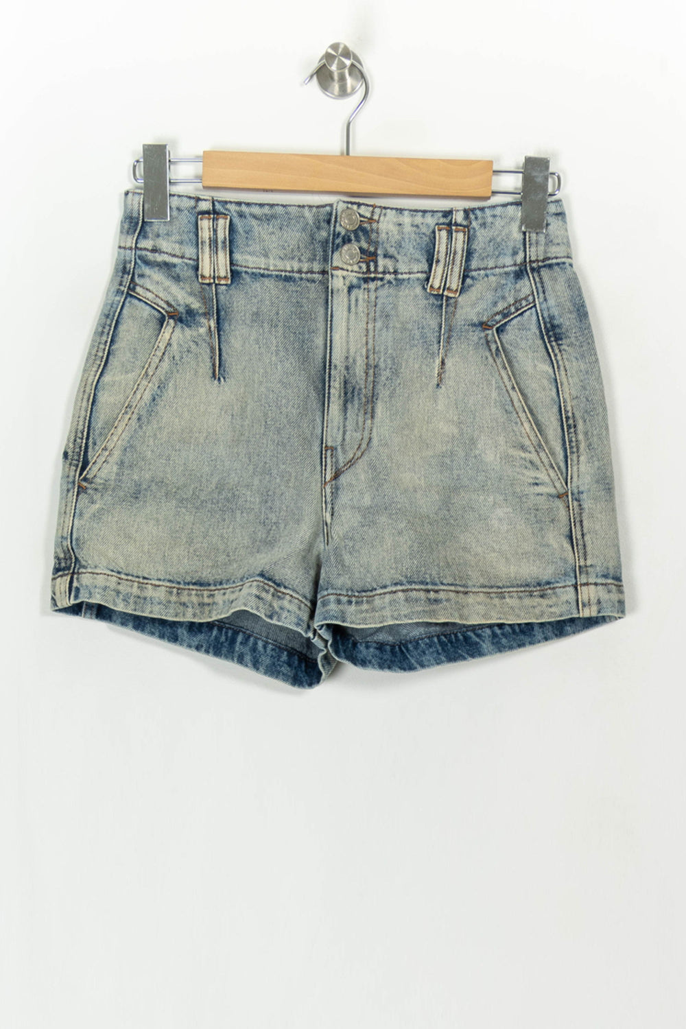 Short en Jean Bleu - Taille S/36 de la marque Isabel Marant étoile | PARAD118152 - Vendu par Paradigme - Image 2