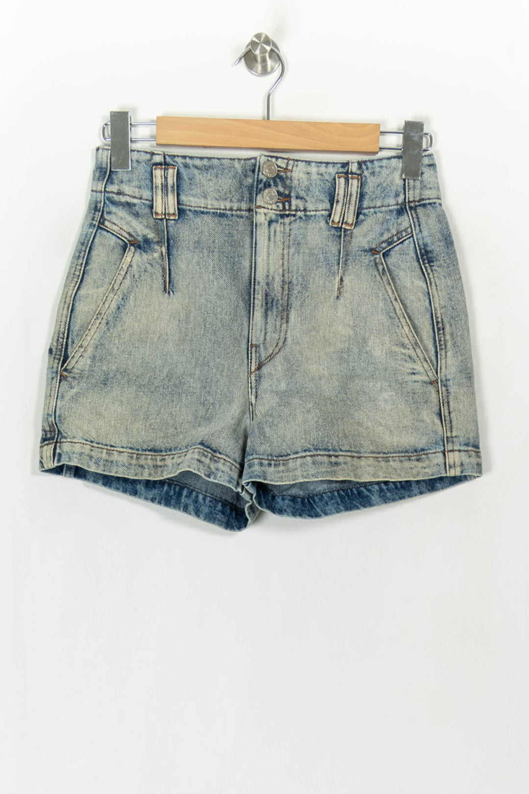 Short en Jean Bleu - Taille S/36 de la marque Isabel Marant étoile | PARAD118152 - Vendu par Paradigme - Image 2