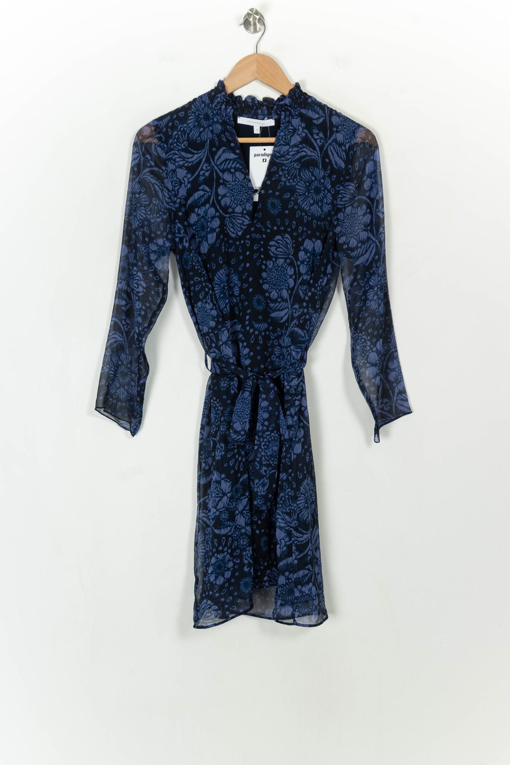Robe Fleurie Bleue - Taille M/38 de la marque La Fée Maraboutée | PARAD118154 - Vendu par Paradigme - Image 2