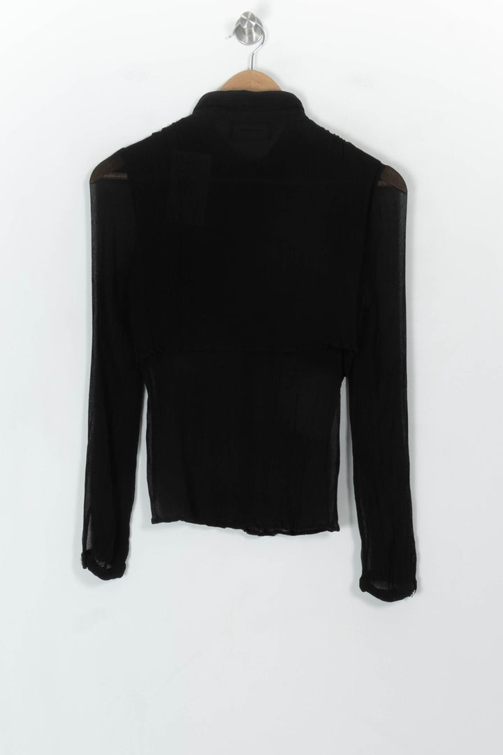Chemise Noire - Taille S/36 de la marque The Kooples | PARAD118160 - Vendu par Paradigme - Image 5