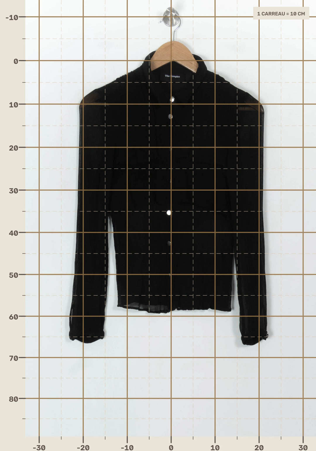 Chemise Noire - Taille S/36 de la marque The Kooples | PARAD118160 - Vendu par Paradigme - Image 4