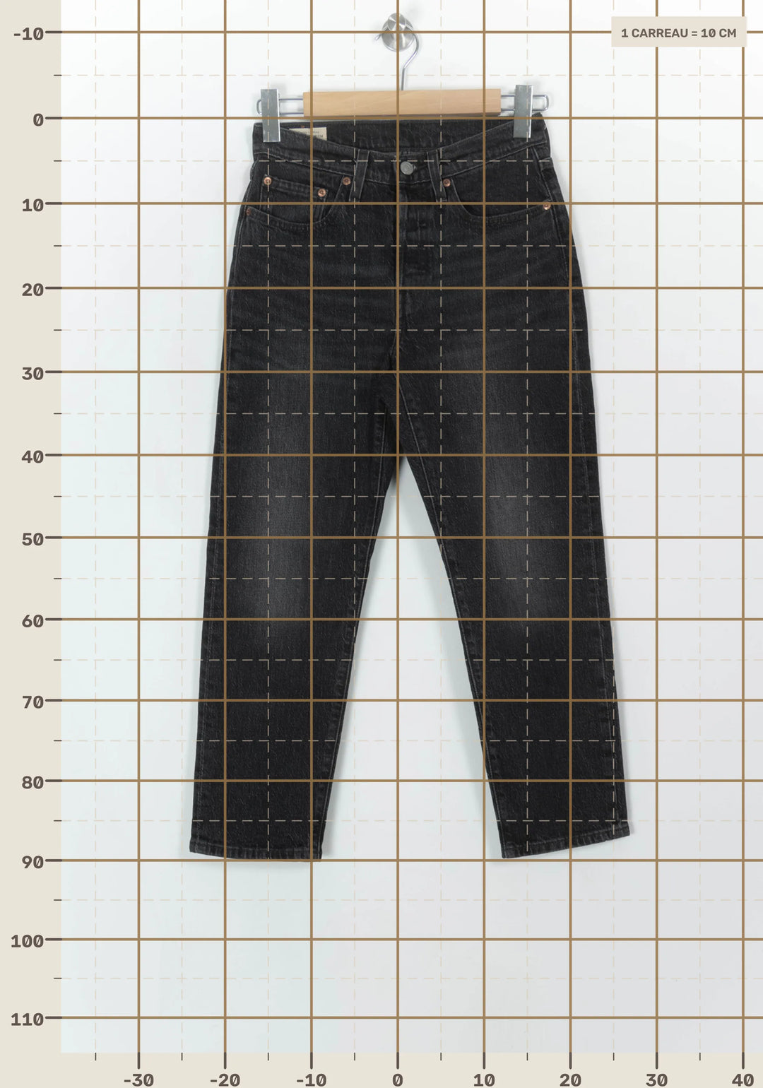 Jean Tapered Noir - Taille S/36 de la marque Levi&