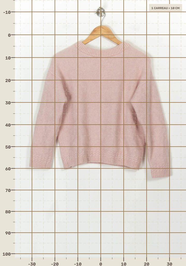 Pull Rose - Taille S/36 de la marque Sézane | PARAD118163 - Vendu par Paradigme - Image 4
