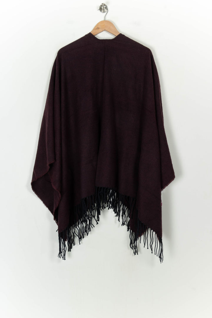 Poncho Violet et Noir - Taille T.U. de la marque Galeries Lafayette | PARAD118165 - Vendu par Paradigme - Image 5