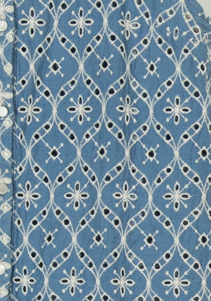Blouse Bleu et Blanche - Taille S/36 de la marque Sézane | PARAD118167 - Vendu par Paradigme - Image 3