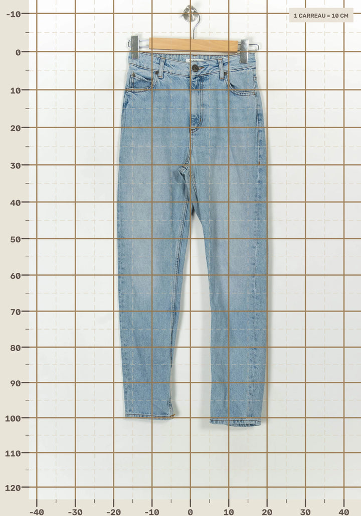 Jean Bleu Clair - Taille S/36 de la marque Sandro | PARAD118169 - Vendu par Paradigme - Image 4