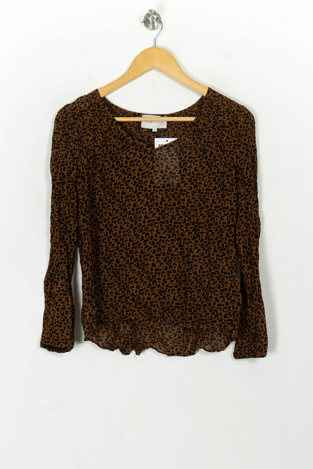 Blouse Marron et Noire - Taille S/36 de la marque Sud express | PARAD118170 - Vendu par Paradigme - Image 2