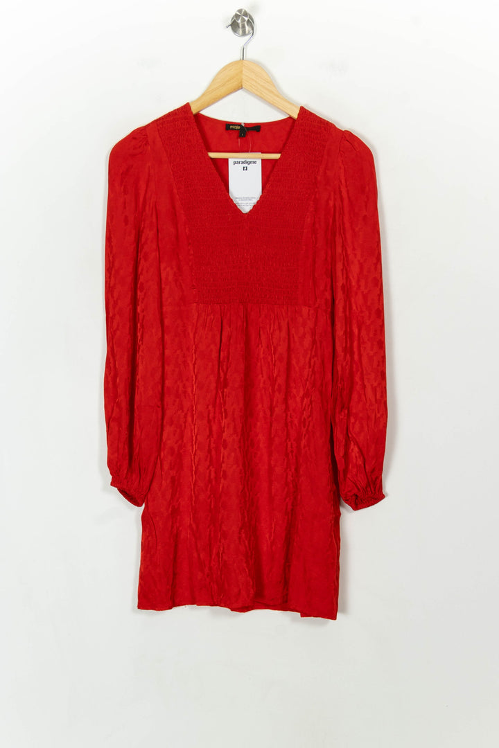 Robe Courte Rouge - Taille S/36 de la marque Maje | PARAD118171 - Vendu par Paradigme - Image 2