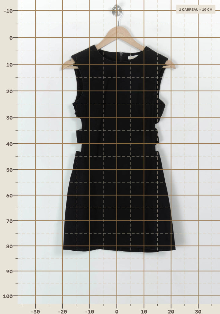 Robe Courte Noire - Taille S/36 de la marque Maje | PARAD118173 - Vendu par Paradigme - Image 4