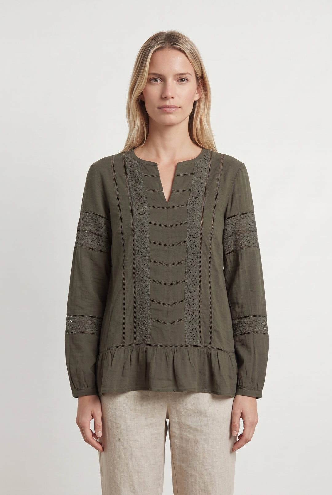 Blouse Verte - Taille M/38 de la marque ZAPA | PARAD118175 - Vendu par Paradigme - Image 1