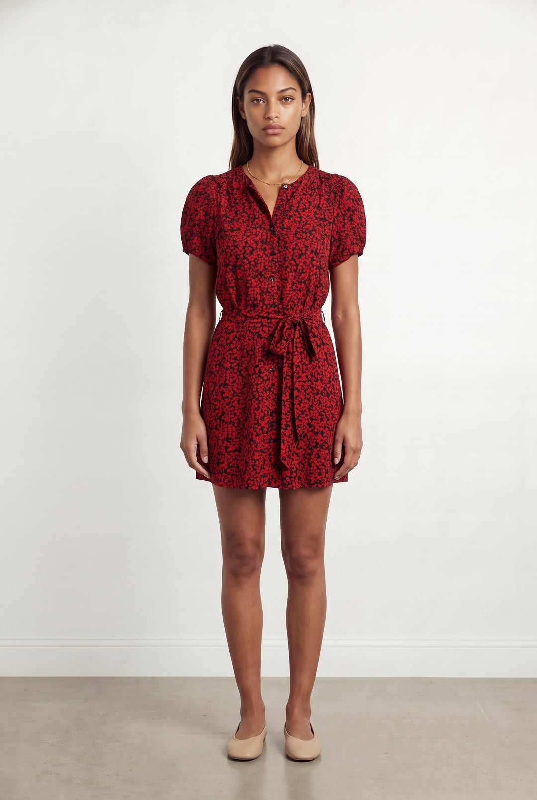 Robe Courte Rouge et Noir - Taille XS/34 de la marque Zadig&amp;Voltaire | PARAD118176 - Vendu par Paradigme - Image 1