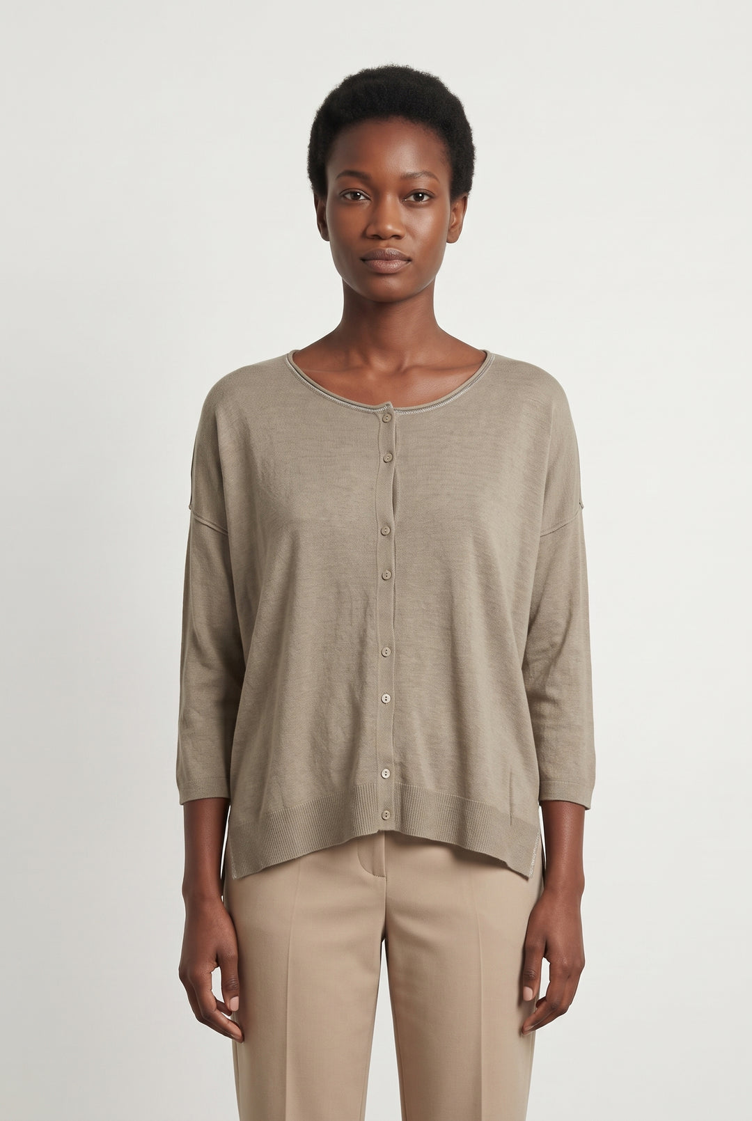 Cardigan Beige - Taille M/38 de la marque One Step | PARAD118179 - Vendu par Paradigme - Image 1