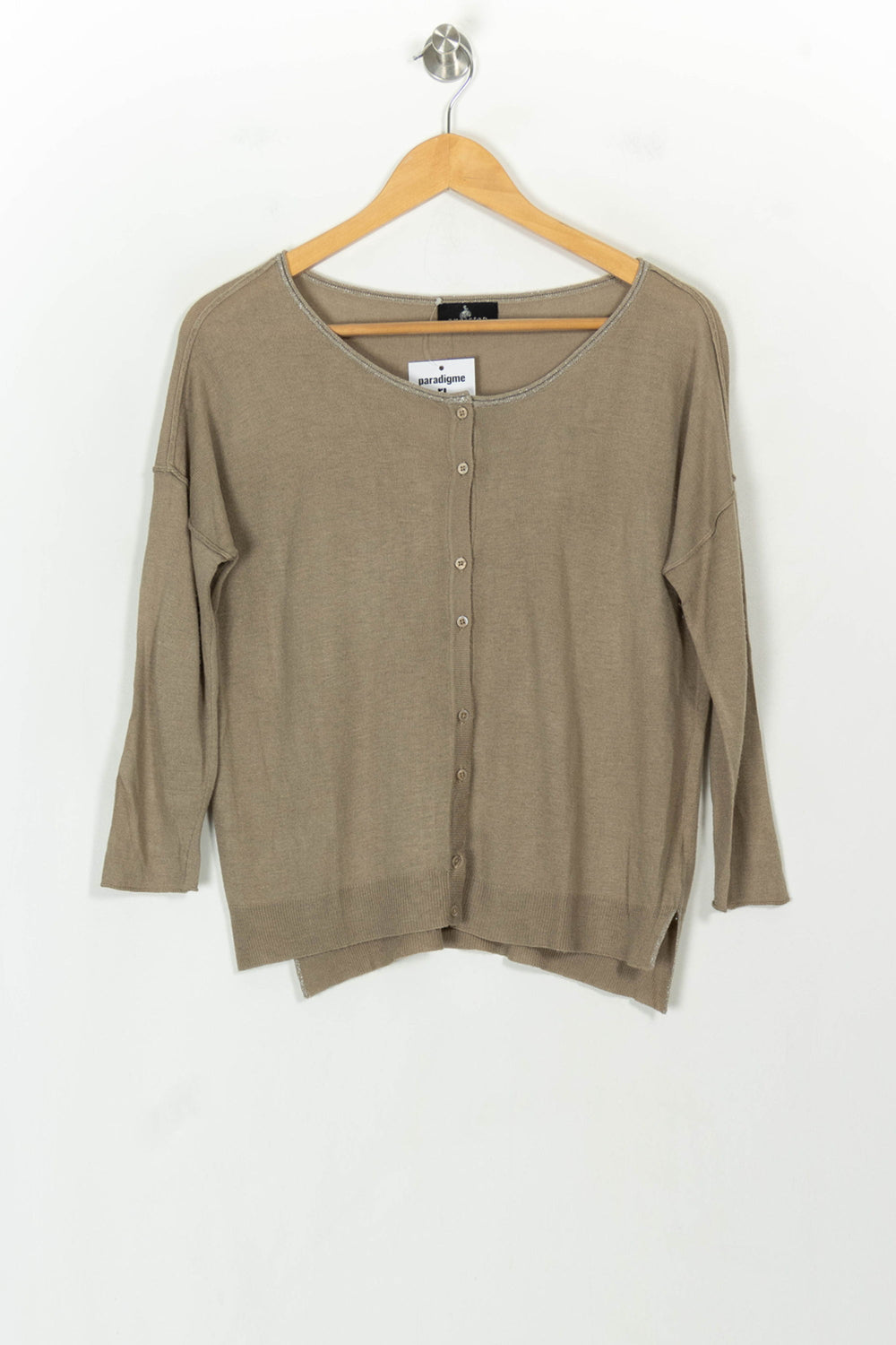 Cardigan Beige - Taille M/38 de la marque One Step | PARAD118179 - Vendu par Paradigme - Image 2