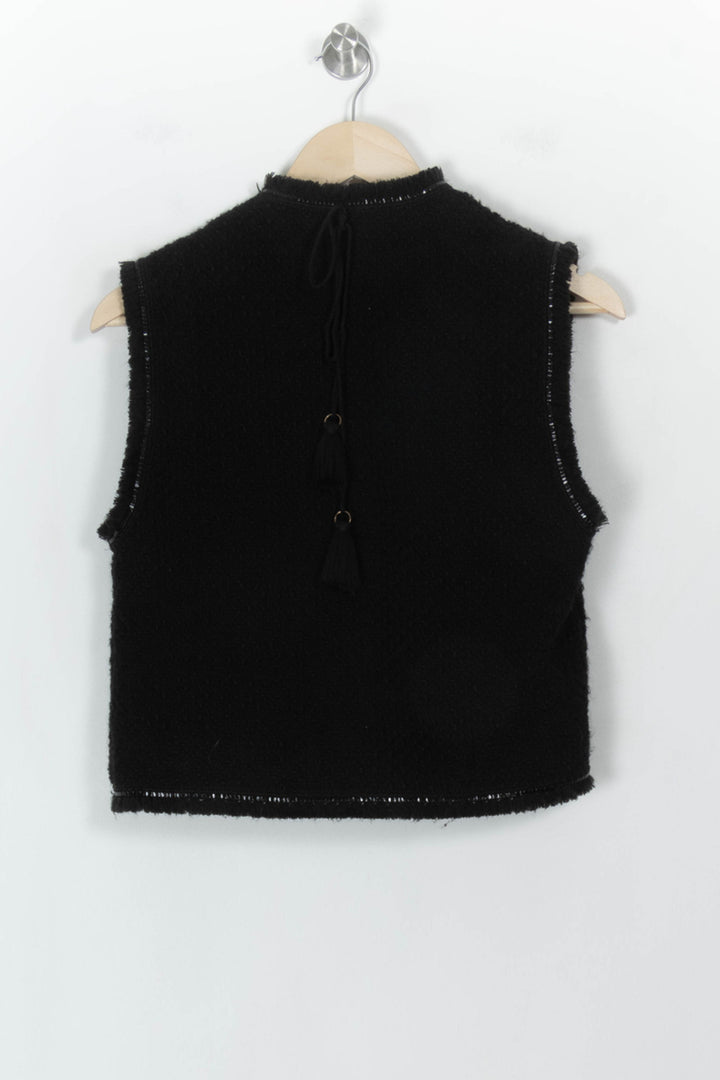Gilet Sans Manches Noir - Taille S/36 de la marque Maje | PARAD118181 - Vendu par Paradigme - Image 5