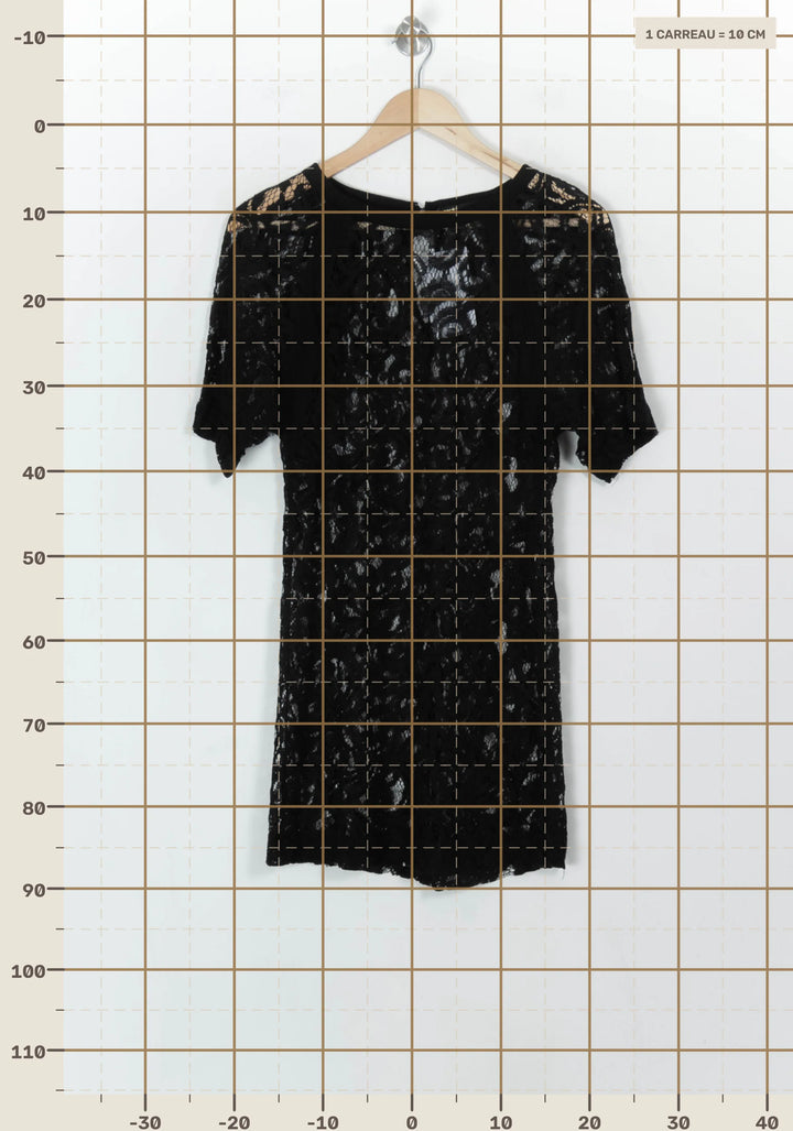 Robe Courte Noire - Taille M/38 de la marque Maje | PARAD118182 - Vendu par Paradigme - Image 4