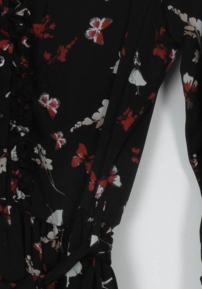 Robe Midi Noire et Rouge - Taille L/40 de la marque Liu Jo | PARAD118183 - Vendu par Paradigme - Image 3