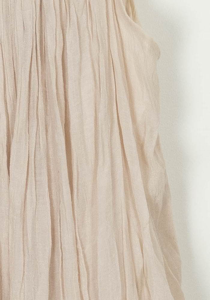 Robe Plissée Beige - Taille S/36 de la marque Suncoo | PARAD118186 - Vendu par Paradigme - Image 3