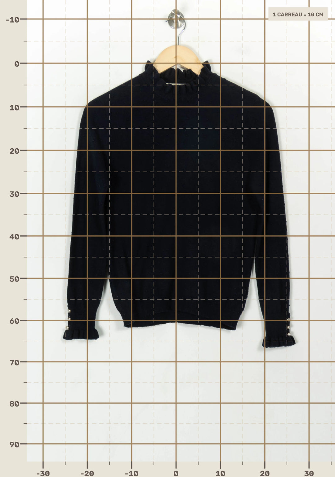 Pull Bleu - Taille S/36 de la marque La Petite Etoile | PARAD118188 - Vendu par Paradigme - Image 4