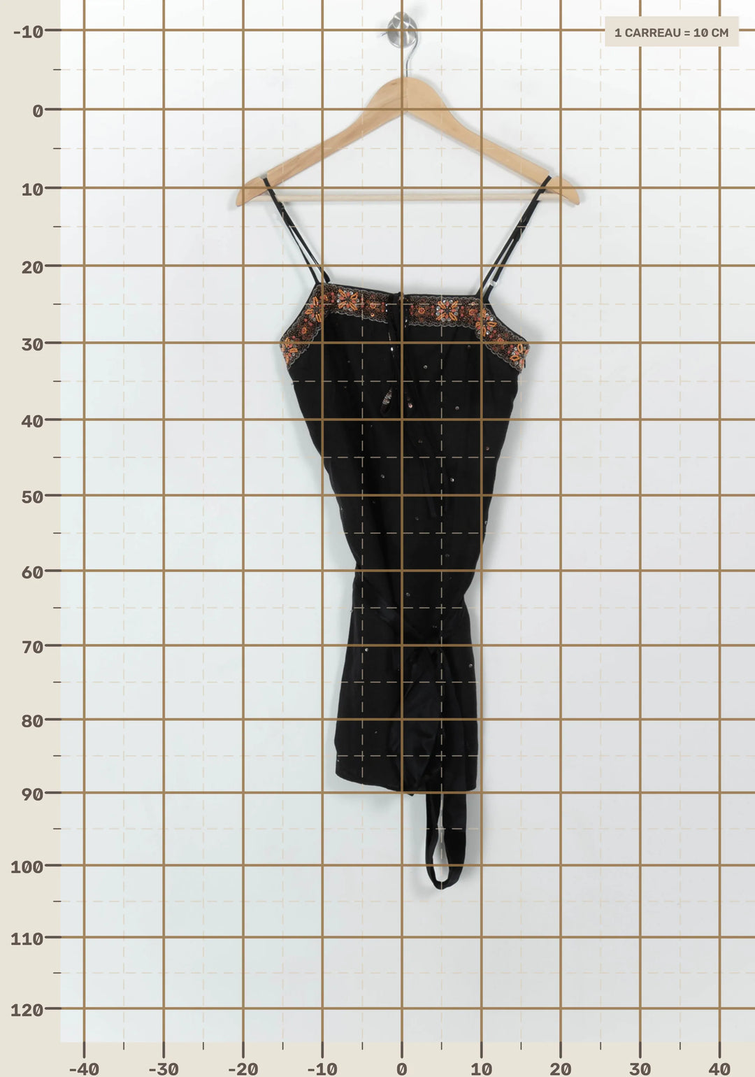 Débardeur Noir et Orange - Taille S/36 de la marque Derhy | PARAD118190 - Vendu par Paradigme - Image 4