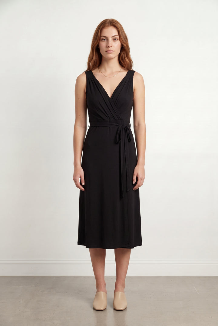 Robe Portefeuille Noire - Taille M/38 de la marque Gerard Darel | PARAD118192 - Vendu par Paradigme - Image 1