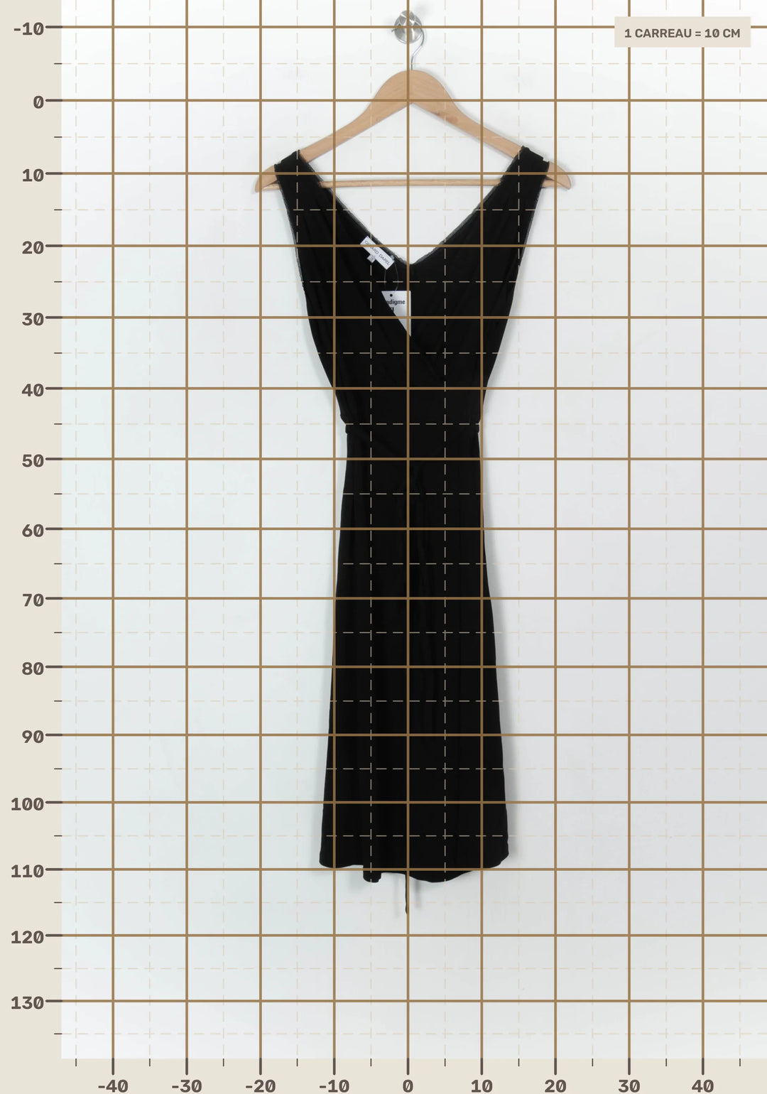 Robe Portefeuille Noire - Taille M/38 de la marque Gerard Darel | PARAD118192 - Vendu par Paradigme - Image 4