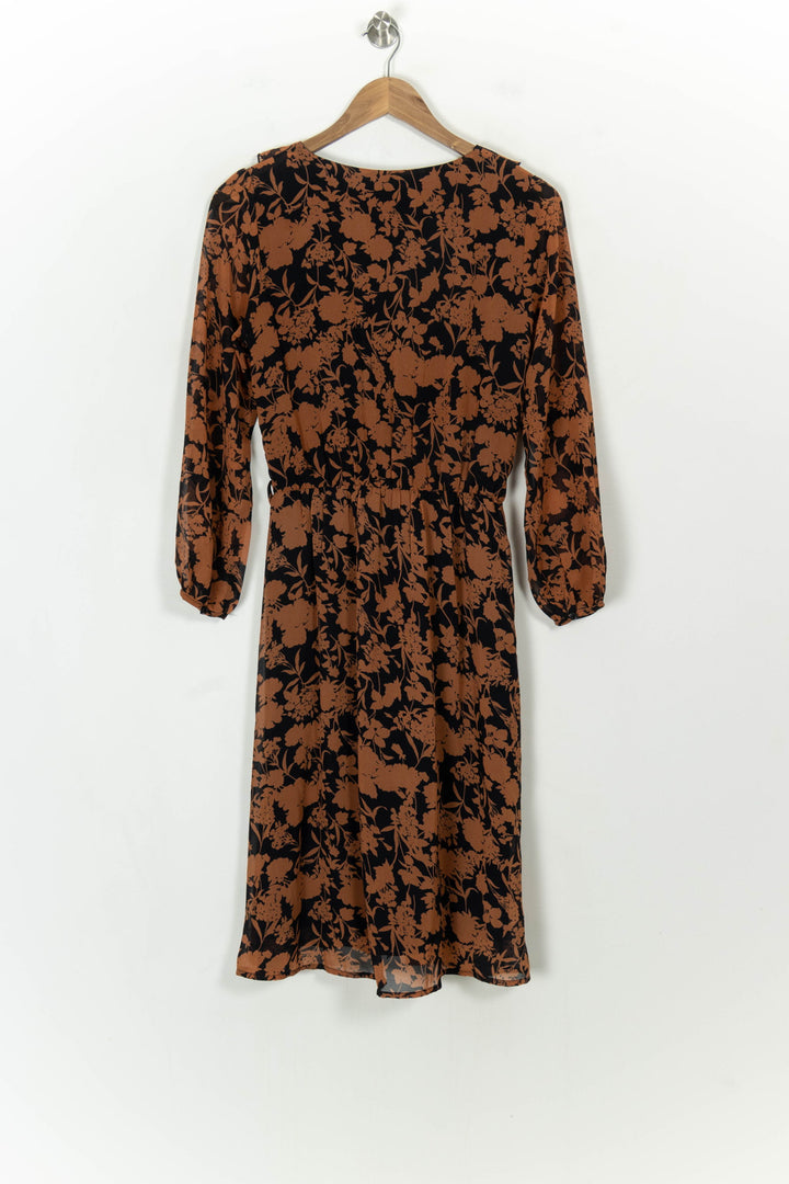 Robe Midi Noire et Marron - Taille S/36 de la marque La Petite Etoile | PARAD118195 - Vendu par Paradigme - Image 5